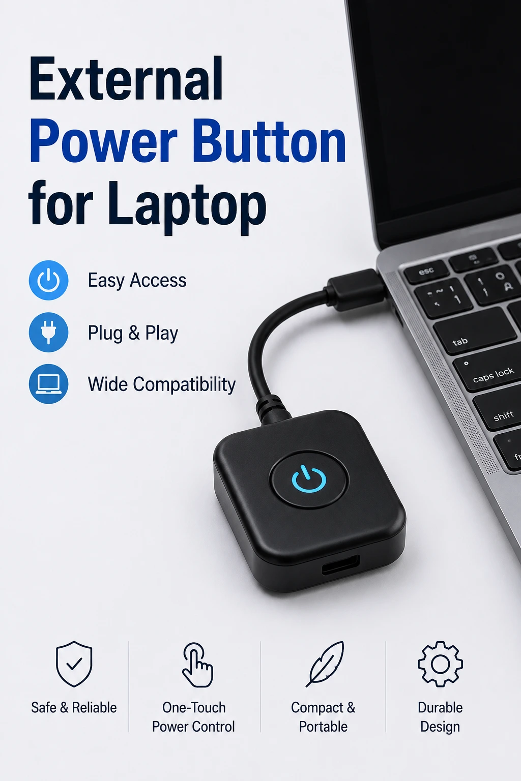 External Power button for Laptop