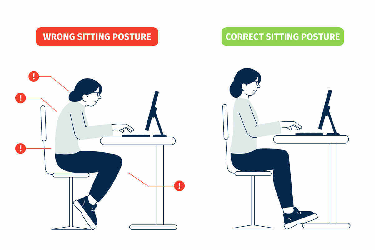 How to Improve Posture While Typing on Laptop