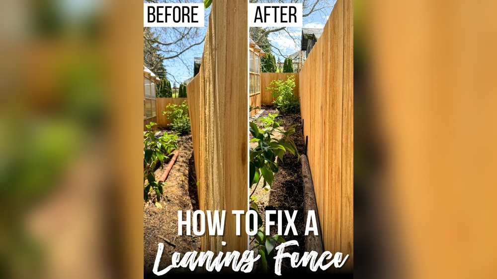 How to Fix Small Fence Leaning Without Replacing Posts