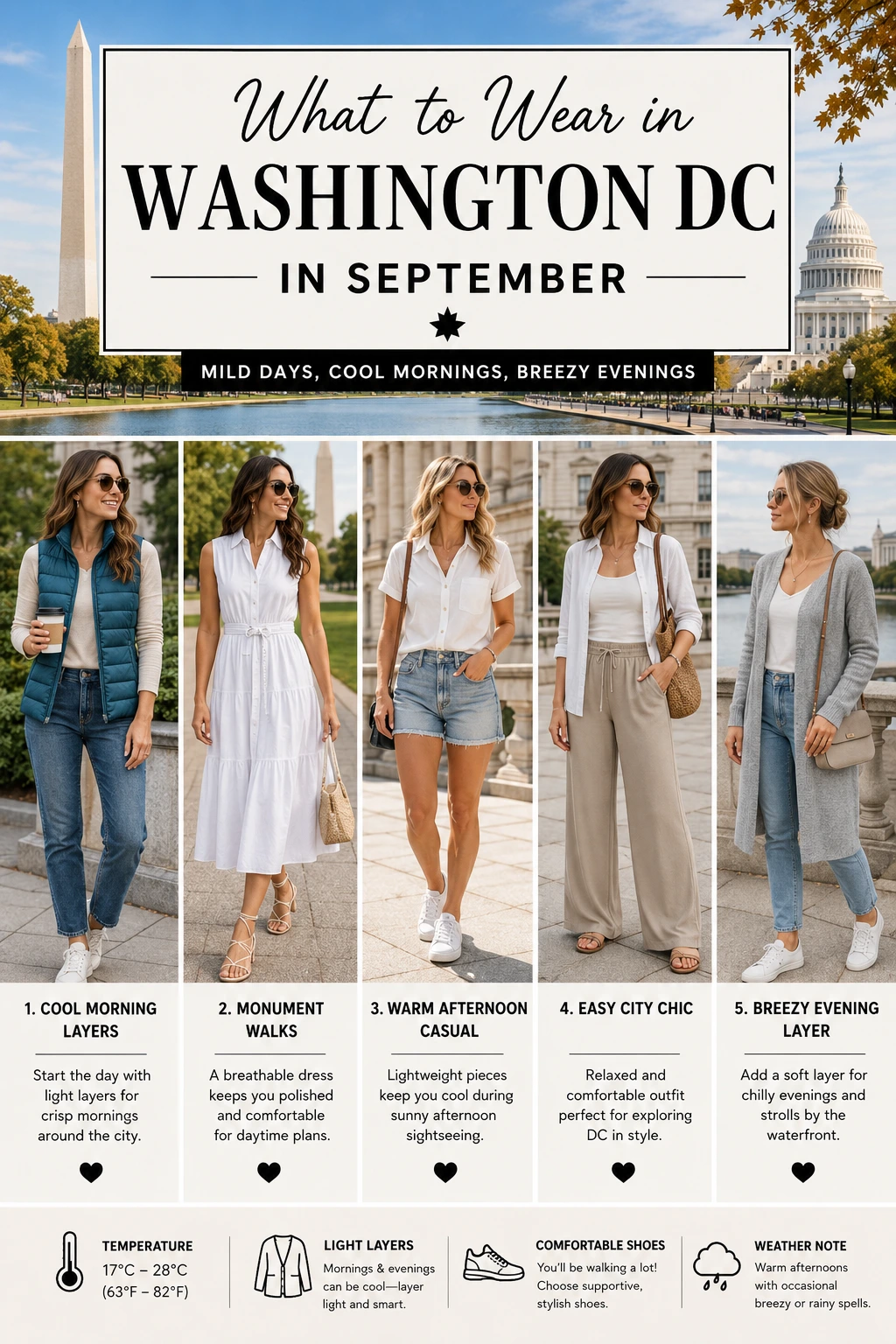 What to Wear in Washington DC in September