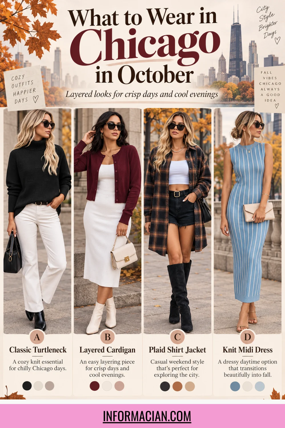 What to Wear in Chicago in October