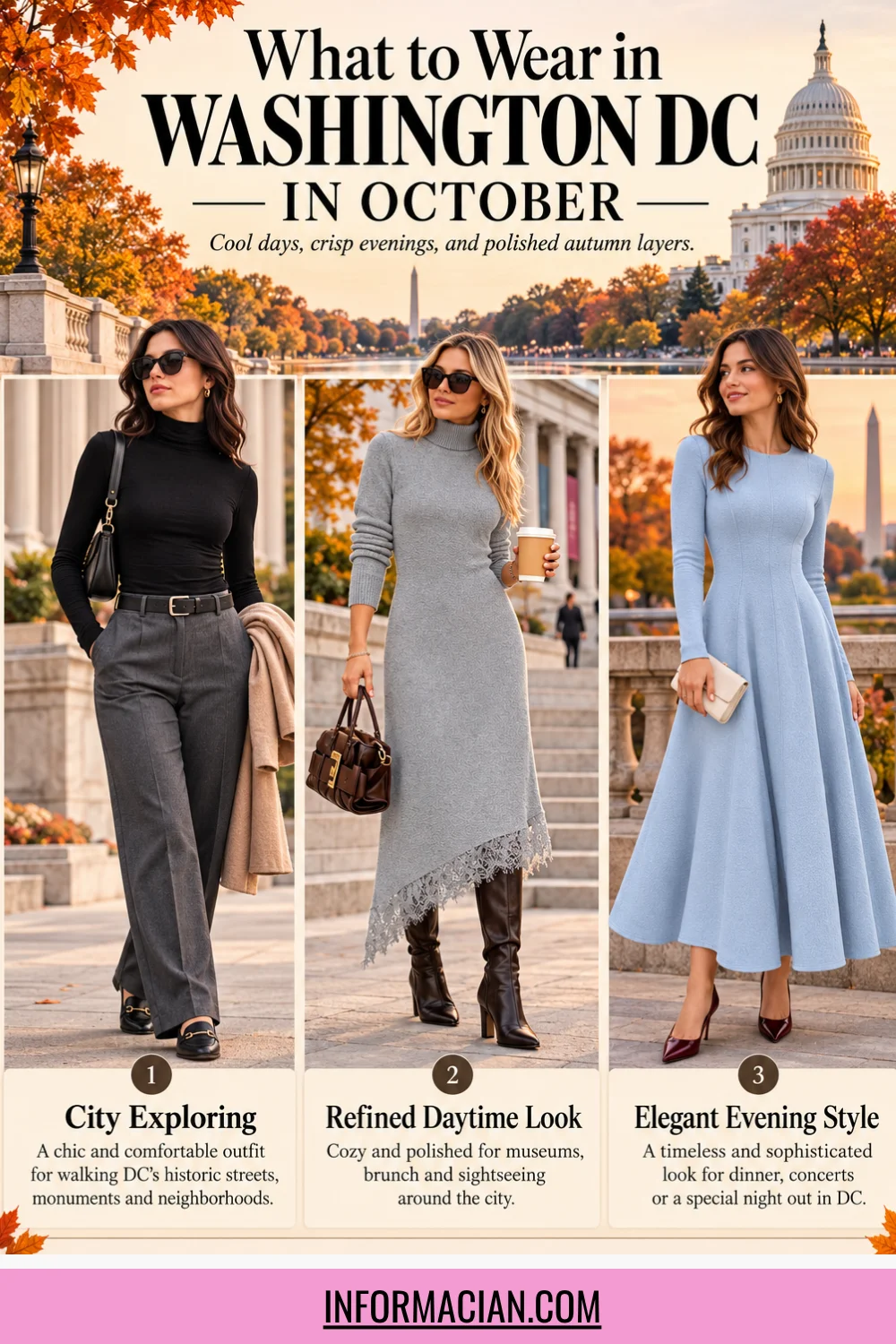 What to Wear in Washington DC in October